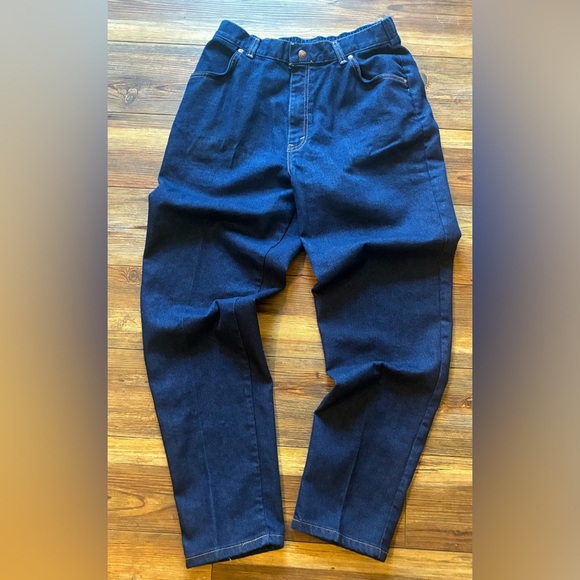 Levi's Denim - Vintage 90s Levi’s 2500B USA Mom Jeans Elastic Waist Dark Wash 16